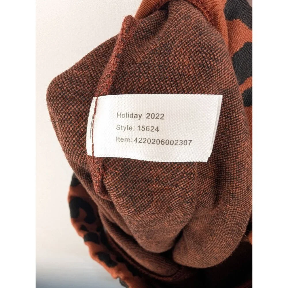 Marine Layer Pants Womens XS Valencia Cheetah Print Kick Flare - Picture 5 of 7